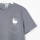 Футболка "Чайка", р. 46 (S), серый - Фото 3