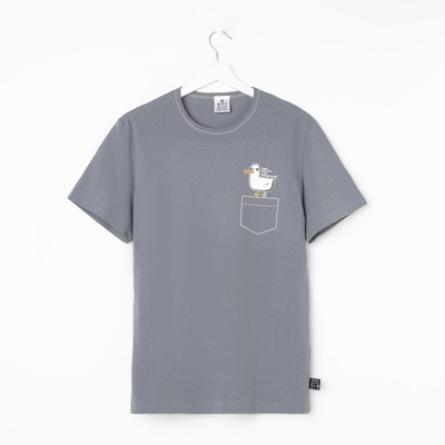 Футболка "Чайка", р. 50 (L), серый