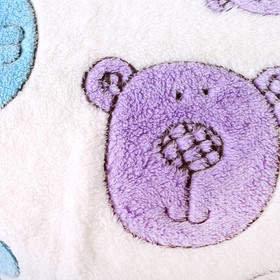 

Плед-покрывало, размер 100 × 150 см, принт разноцветные мишки