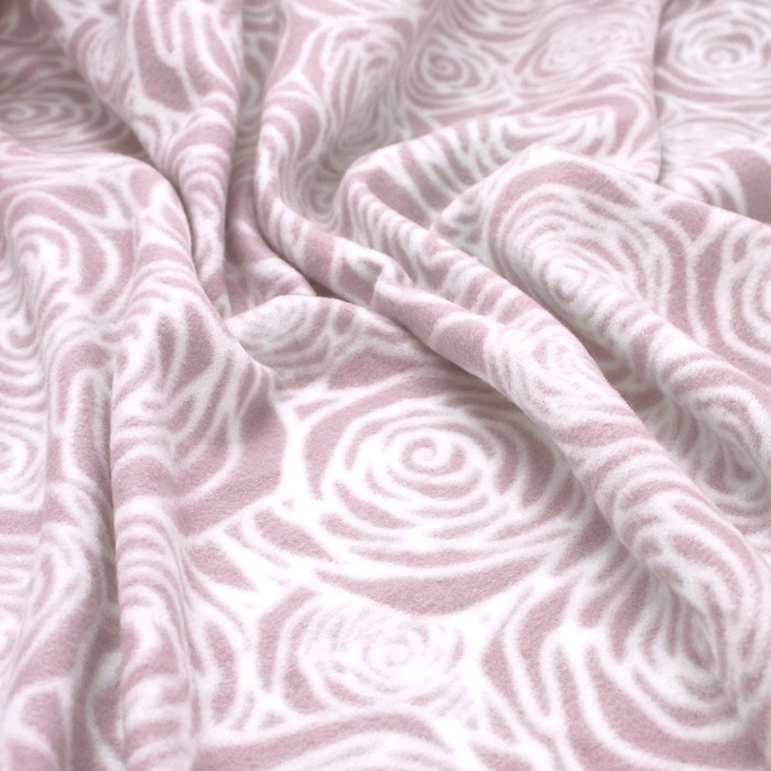 Плед, размер 100 × 118 см, принт розы, пыльная роза - фото 1907108318