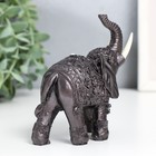Сувенир полистоун "Слон рыцаря" под металл 8,8х4,8х12 см - фото 25585439