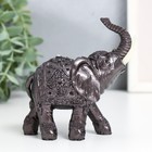 Сувенир полистоун "Слон рыцаря" под металл 8,8х4,8х12 см - фото 25585440