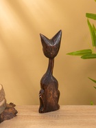 Сувенир "Кошка в ошейнике" дерево 7х3,5х20 см - фото 809189227 Сувенир "Кошка в ошейнике" дерево 7х3,5х20 см - фото 809189227