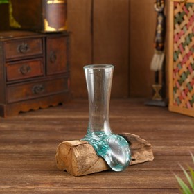 Вазон на коряге «Шони» 18×13×15 см, стекло