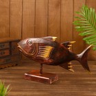 Сувенир на подставке «Рыба», 30×8×22 см, дерево  (артикул 4575553)  большой выбор товаров оптом и в розницу по низким ценам с доставкой