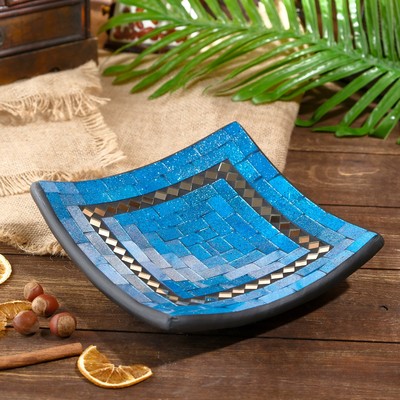 Тарелка декоративная «Адэлин», 20×20×5 см, керамика