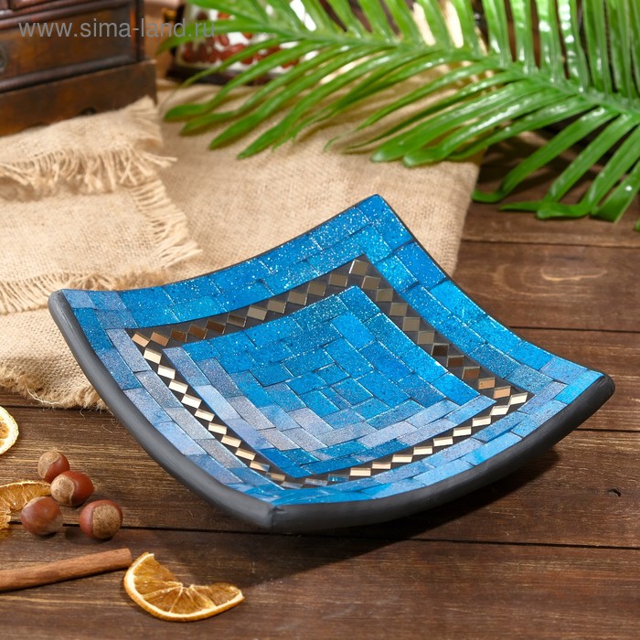 Тарелка декоративная «Адэлин», 20×20×5 см, керамика - Фото 1