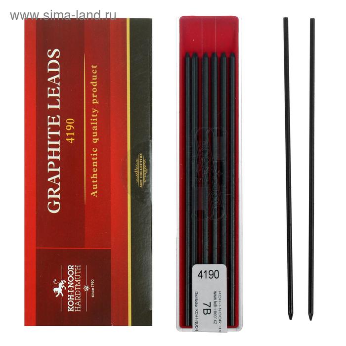 Грифели для цанговых карандашей Koh-i-noor 4190/07 В, 2,0 мм, 12 штук в упаковке - Фото 1