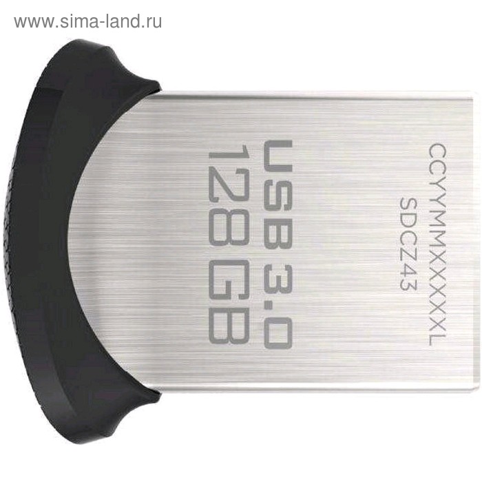 Флешка USB 3.0 SanDisk Cruzer Ultra Fit SDCZ430-128G-G46, 128Гб, чёрный - Фото 1