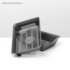 Туалет глубокий с сеткой 36×25×9 см, серый - Фото 6