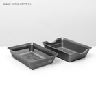 Туалет глубокий с сеткой 36×25×9 см, серый - Фото 2