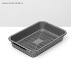 Туалет перламутровый средний с сеткой 36×26×6.5 см, серебро - Фото 4