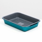 Туалет средний с сеткой 36×26×6.5 см, серый/бирюзовый - Фото 2