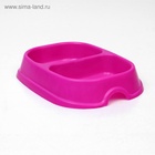 Миска 2 х 200 мл, маджента - Фото 4