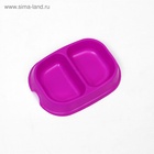 Миска 2×200 мл, пурпурная - Фото 3