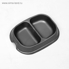 Миска 2×200 мл, серая - Фото 3