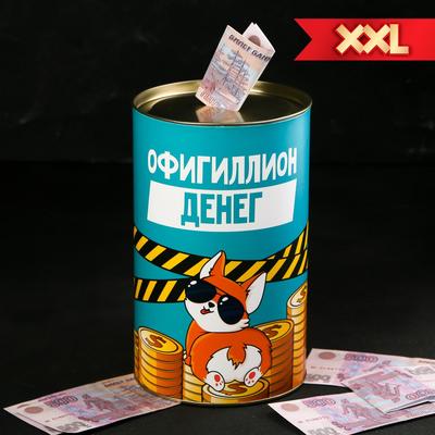 Копилка XXL «Офигиллион денег», 20×12.5 см