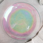 Тарелка стеклянная подстановочная «Жемчуг», d=26,6 см, цвет перламутровый - Фото 1