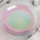 Тарелка стеклянная подстановочная «Жемчуг», d=26,6 см, цвет перламутровый - Фото 2