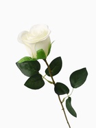 Цветок искусственный "Бутончик розы" 5х50 см белый - фото 809214534