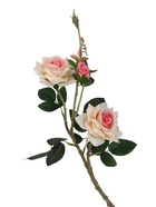Цветы искусственные «Розы с шипами», 8×40 см, персиковые - фото 68886530