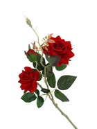 Цветы искусственные «Розы с шипами», h=40 см, d=7 см, красные  (артикул 4738240)  большой выбор товаров оптом и в розницу по низким ценам с доставкой