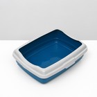 Лоток большой с бортиком Atlantis «Стандарт», 43×33×12.5 см, синий - Фото 3