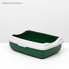 Лоток большой с бортиком Atlantis "Стандарт", 43 х 33 х 12,5 см, зеленый, - Фото 2