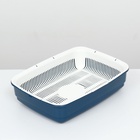 Лоток большой с сеткой Atlantis «Стандарт», 42×31×10 см, синий - Фото 4