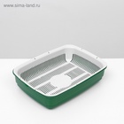 Лоток большой с сеткой Atlantis «Стандарт», 42×31×10 см, зеленый - Фото 4