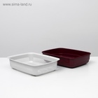 Лоток большой с сеткой Atlantis «Стандарт», 42×31×10 см, красный - Фото 6