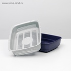 Лоток большой с сеткой Atlantis «Стандарт», 42×31×10 см, фиолетовый - Фото 5