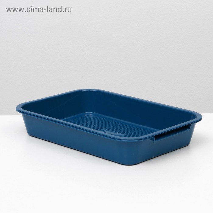 Туалет средний с сеткой 36 х 26 х 6,5 см, синий, - Фото 1