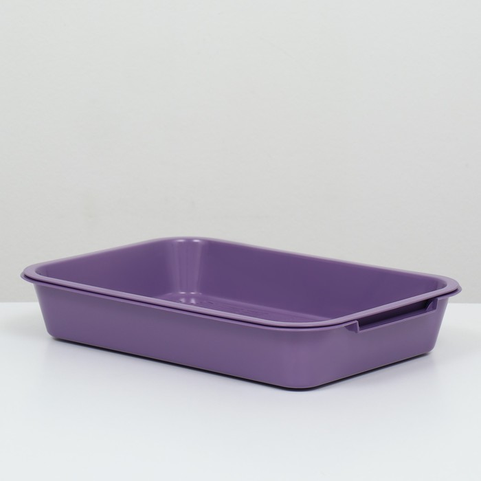 Туалет средний с сеткой 36 х 26 х 6,5 см, фиолетовый, - Фото 1