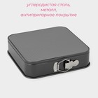 Форма для выпечки Доляна «Элин. Квадрат», 26×26 см, съёмное дно, антипригарное покрытие, цвет чёрный - Фото 3