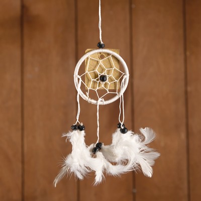 Ловец снов «Гармония», 6×0.5×20 см, белый