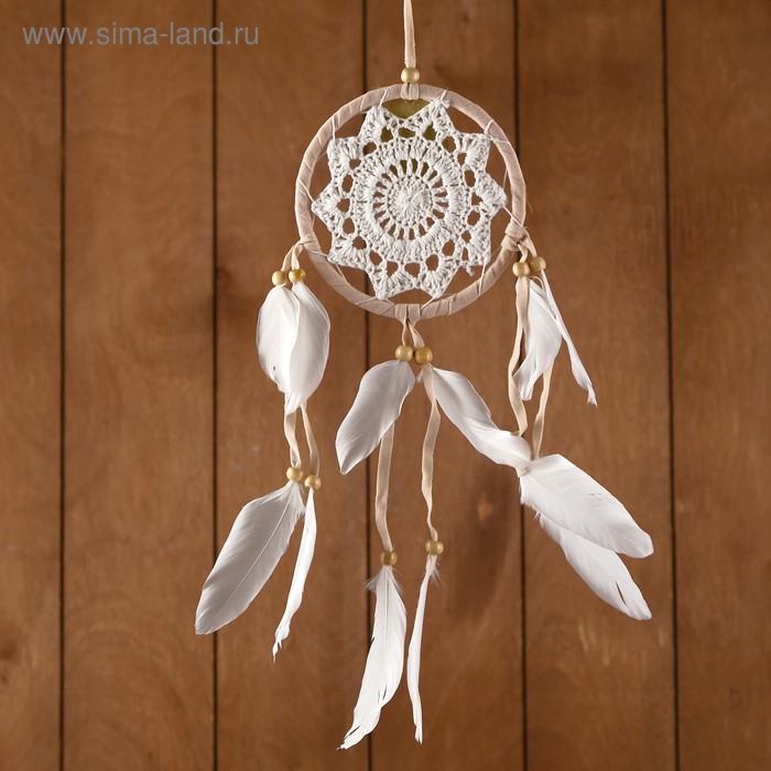 Ловец снов «Восхищение», 12×0.5×40 см, бежевый - Фото 1