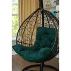 Подвесное кресло «Бароло», капля, цвет коричневый, подушка зелёная, стойка - Фото 2