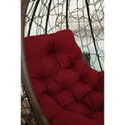 Подвесное кресло «Бароло», капля, цвет коричневый, подушка бордо, стойка - Фото 2