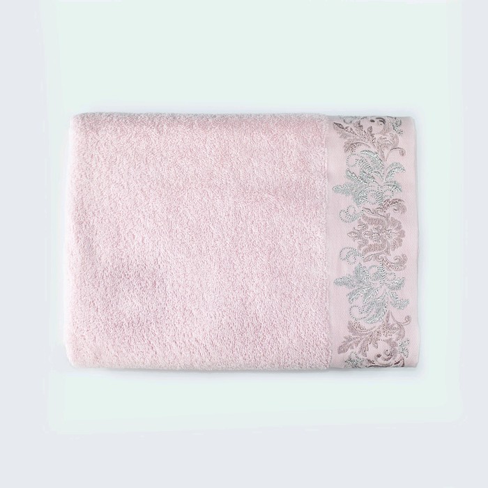 Полотенце Mia, размер 50х90 см, цвет розовый