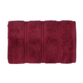 Полотенце Oscar, размер 50х90 см, цвет бордовый