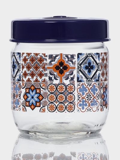 Банка для сыпучих «Мозаика», 425 мл, стекло