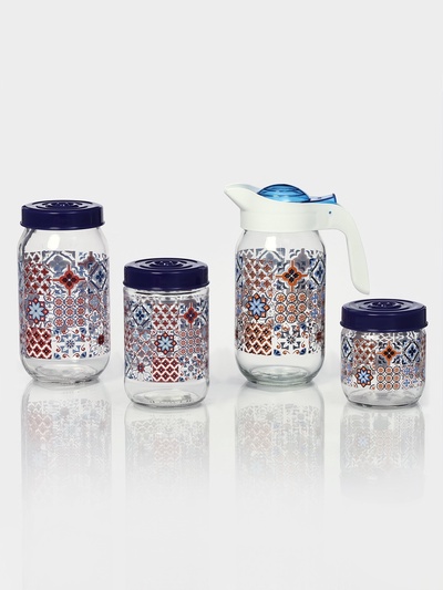 Банка для сыпучих «Мозаика», 425 мл, стекло