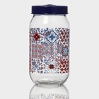 Банка стеклянная для сыпучих продуктов «Мозаика», 1 л - Фото 2