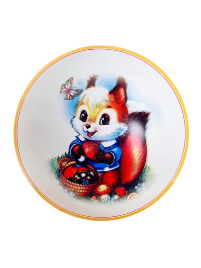 Мяч резиновый, с рисунком, d=20 см, МИКС