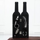 Винный набор: штопор, аэратор, каплеулавливатель, пробка для бутылки вина и нож для фольги «Вино всегда хорошая идея». - Фото 3