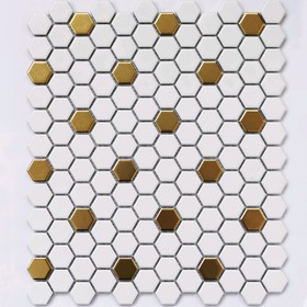 Мозаика керамическая Bonaparte Babylon Gold matt, 260 х 300 мм