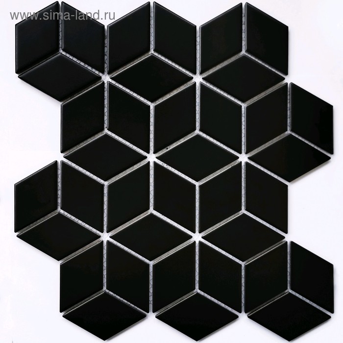 Мозаика керамическая Bonaparte Landa Black matt, 267,4 х 309 мм - Фото 1
