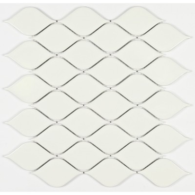 Мозаика керамическая Bonaparte Melany White glossy, 264 х 280 мм
