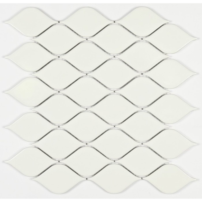 Мозаика керамическая Bonaparte Melany White glossy, 264 х 280 мм - Фото 1